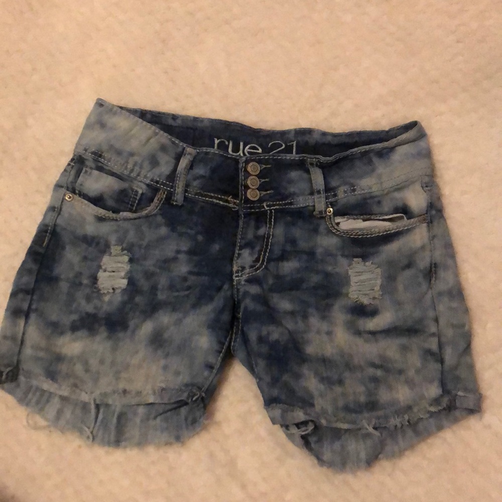 Bleachy Rue21 Jean Shorts SIZE 7/8